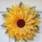 22 Inch Burlap Sunflower Wreath Rustic Farmhouse Front Door Decor by OrnamentallyYou